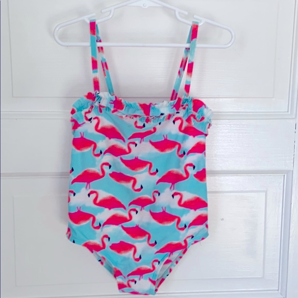 Girls flamingo bathing suit
